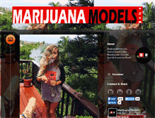 Tablet Screenshot of marijuanamodels.com